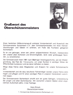 Vorstand Hans Straub